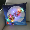 Ljojo LED Christmas Light Pillowcase 45cm - Super Soft Polyester Home Decor
