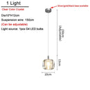 Nordic Luxury Glass LED Pendant Chandelier for Bedroom & Dining Room by Ljojo