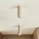 Natural Stone Travertine Ceiling Light - Elegant Handcrafted Lamp by Ljojo