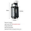 Ljojo LED Wall Lamp E27 Outdoor Porch Sconce Decorative Lighting - Simple & Stylish