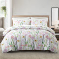Leaf Plant Duvet Set, Boho Quilt Cover, Home Bedding by Ljojo