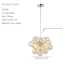 Bubble Glass LED Hanging Chandelier Lighting for Living Room Home Decor by Ljojo