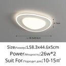 LED Ceiling Light Modern Circle Cream Acrylic Chandelier Lamp for Living Room by Ljojo