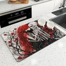 Halloween Skull Absorbent Mat by Ljojo: Antiskid & Quick Dry Kitchen/Bathroom Pad