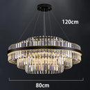 Ljojo Luxury Crystal Chandelier: Elegant Dining Room Pendant Lamp for Indoor Lighting