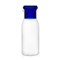 Ljojo 27oz Glass Bedside Water Carafe and Cup Set in Blue Yellow Teal Grey