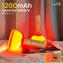 Ljojo LED Plunger Night Light: Dimming, Tricky Silicone Toy for Children's Bedroom