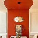 Ljojo Wabi Sabi Silk Lantern Pendant Light LED Chandelier for Living Room & Bedroom