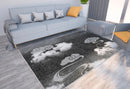 Ljojo Marble Texture Printed Carpet for Home Living Room and Bedroom Decoration