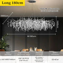 Ljojo Minimalist Nordic Black Gold Silver LED Cluster Lighting Fixtures