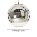 Nordic Glass Ball Pendant Light for Dining Room - Modern Hanging Lamp by Ljojo