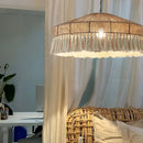 Hemp Rope Pendant Light Chandelier Bohemian Ceiling Hanging - Ljojo