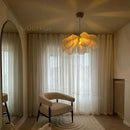Vintage Wabi Sabi Fabric Pendant Light | Japanese Style Chandelier for Living Room - Ljojo