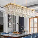 Ljojo Luxury Crystal Chandelier Pendant Light for Living Room Dining Room Home Decor