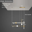 Ljojo Minimalist Iron Acrylic LED Chandelier Designer Lighting for Restaurant & Living Room