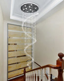 Ljojo Luxury Crystal Chandelier for Double Staircase & Living Room