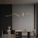 Ljojo LED Chandelier: Nordic Style Aluminum Alloy Pendant Light for Living Room & Dining Area