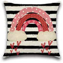 Ljojo Love Rainbow Pillowcase Home Decoration for Valentine's Day