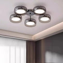 Nordic Glass Ceiling Chandelier Remote Dimming Hanging Lamp Ljojo
