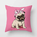 Cute Pug Bulldog Pillowcase for Living Room Decor - Ljojo Home Decor