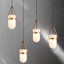 Milky White Glass Chandelier Pendant Light for Bedroom Living Room | Ljojo