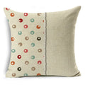 Ljojo Mandala Graffiti Cushion Cover 45x45cm Linen Pillow Case for Sofa Bed Decor