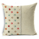 Ljojo Mandala Graffiti Cushion Cover 45x45cm Linen Pillow Case for Sofa Bed Decor