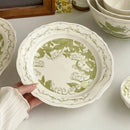 Ceramic Dessert Plates Set by Ljojo: Stylish Tableware for Afternoon Tea and Desserts