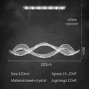 Ljojo Luxury Crystal Chandelier - Modern Minimalist Design for Dining Table, Bar, and Desk