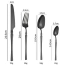 Ljojo 16-Piece Stainless Steel Tableware Set for Restaurants, Hotels, and Homes