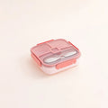 Ljojo 3 Compartment Microwavable Lunch Box Container