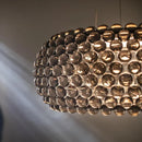 Ljojo Modern Acrylic LED Chandelier in Transparent Gold for Indoor Lighting