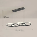 Aluminum Modern Chandelier for Dining Table and Bedroom Lighting by Ljojo