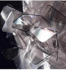 Ljojo Modern Acrylic Flower Chandelier for Bedroom and Dining Room
