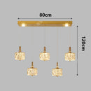 Ljojo Luxury Crystal Chandelier Pendant Light for Living Room Dining Room Ceiling Lighting