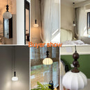 French Medieval Fabric Chandelier Retro Style Bar Hanging Lamp for Bedroom by Ljojo