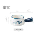 Ljojo Mini Milk Pot with Seasoning Handle - Creative Ceramic Milk Cup, 50ml
