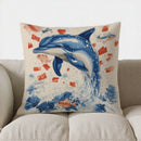 Blue Marlin Artistic Throw Pillow Cover by Ljojo - Sofa Bedroom Car Decor