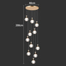 Ljojo LED Pendant Chandelier Light for Dining Room - Modern Hanging Indoor Lighting Home Decor