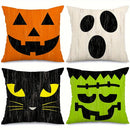 Halloween Expressions Pillow Cover for Party Decoration by Ljojo