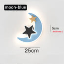 LED Wall Lamp Nordic Moon Star Model Wall Light Home Decor Bedroom Sconce by Ljojo.