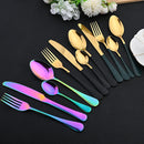 Ljojo 16-Piece Stainless Steel Western Dinnerware Cutlery Set