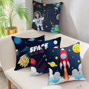 Cartoon Spacecraft Astronaut Rocket Pillowcase for Home Decor - Ljojo