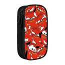 Ljojo Lightning Mcqueen Double Layer Pen Box - Large Capacity, Office & Makeup Accessories