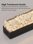 Ljojo Long Strip LED Ceiling Lamp - Modern Minimalist Lighting for Living Room Kitchen Bedroom