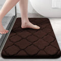 Ljojo Memory Foam Bath Mat Ultra Soft Non-Slip Water Absorbent Shower Rug