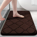 Ljojo Memory Foam Bath Mat Ultra Soft Non-Slip Water Absorbent Shower Rug