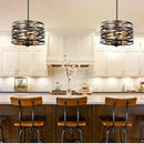 Nordic Industrial LED Pendant Light Chandelier Circle-shaped Home Room Decor Ljojo