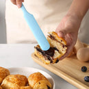 Ljojo 24CM Silicone Integrated Scraper Spatula Set for Baking and Cooking