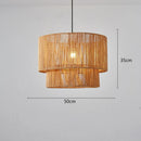 Bohemian Handmade Rattan Chandelier for Bedroom Decor by Ljojo